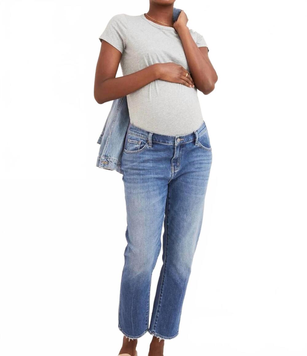 NEW HATCH boyfriend maternity jean in indigo